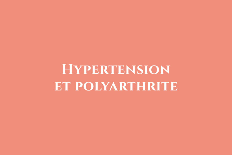 Hypertension et polyarthrite